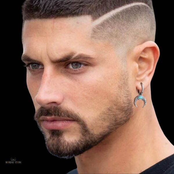 boucles d’oreilles viking Lune de Freyja, cadeau homme