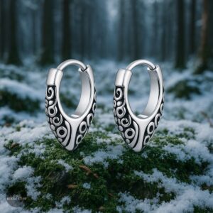 boucles d'oreilles viking vent de la déesse Skadi, cadeau
