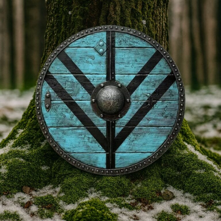 bouclier viking des skjaldmös, cadeau maison décoration