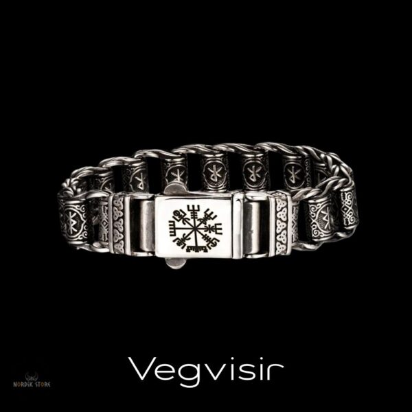 bracelet viking Héritage du Valhalla Vegvisir, cadeau