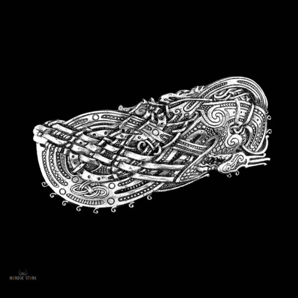 Broche à cheveux fibule viking Drakkar d’Odin, cadeau femme et ados