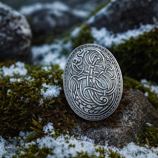 broche viking Gardienne du Destin argent, cadeau