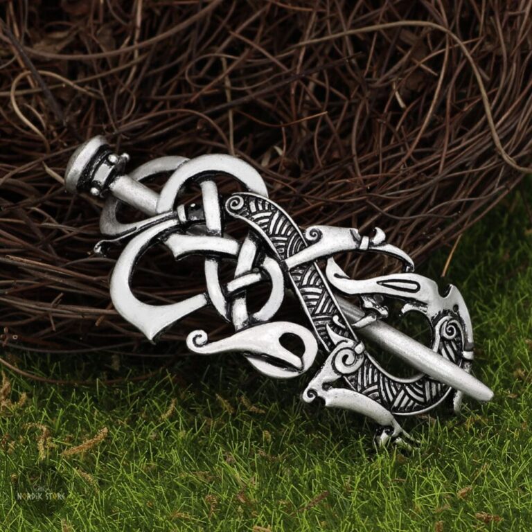 fibule viking Serpent de Midgard, cadeau