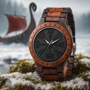 montre viking Vegvísir du Nord, cadeau