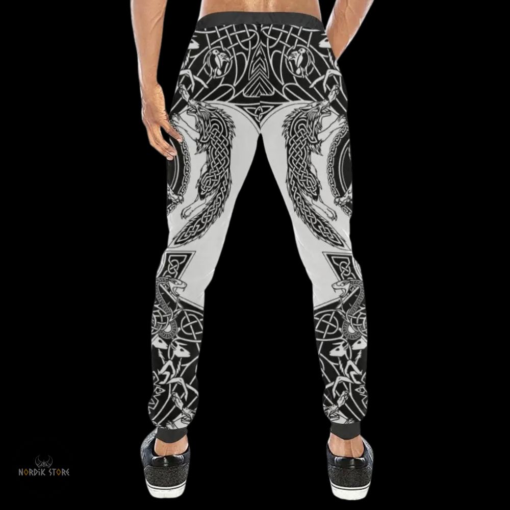 pantalon viking Feu du Ragnarök, cadeau homme et ados