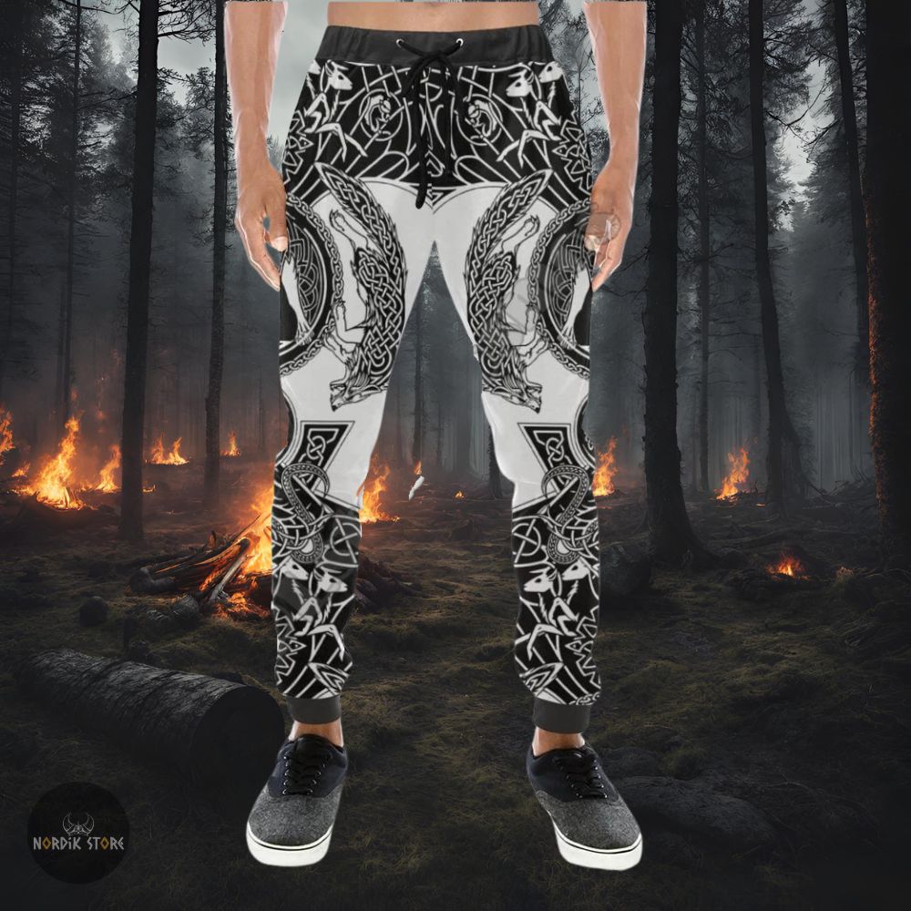 pantalon viking Feu du Ragnarök, cadeau homme