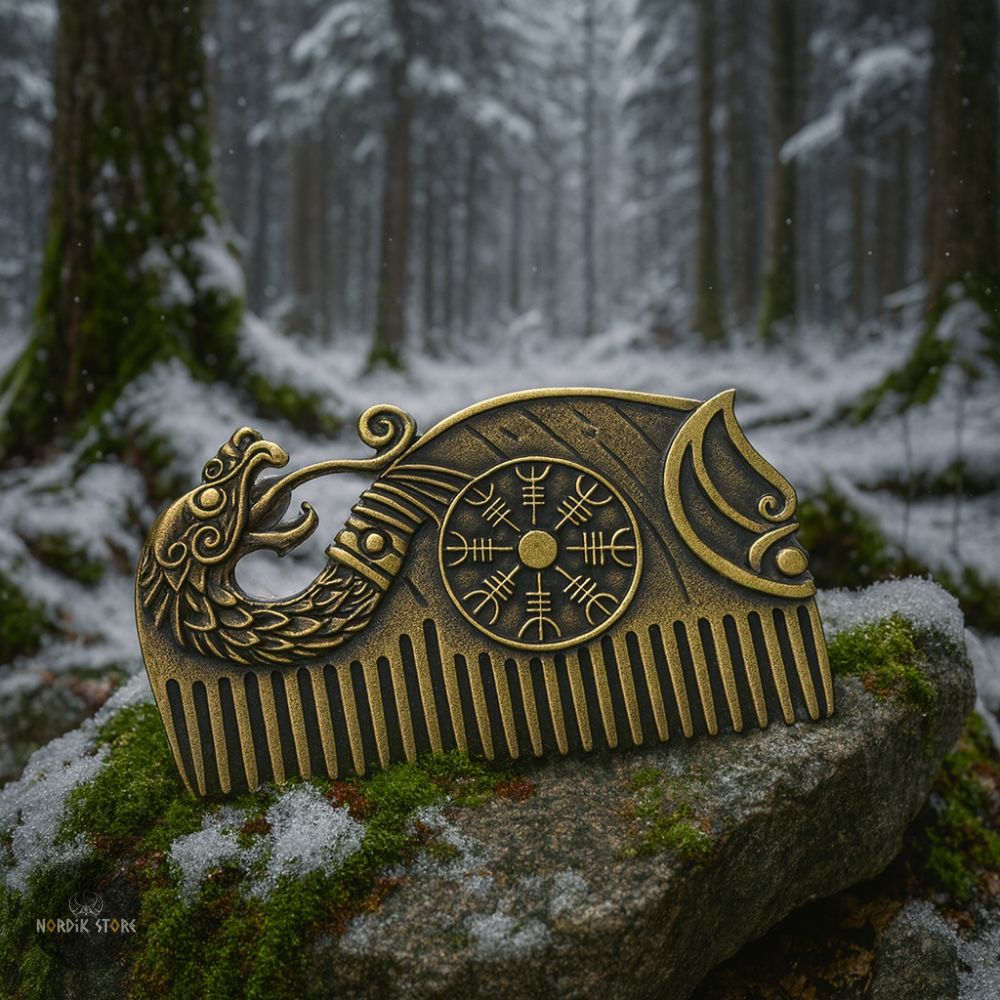 peigne viking Drakkar Sacré, cadeau