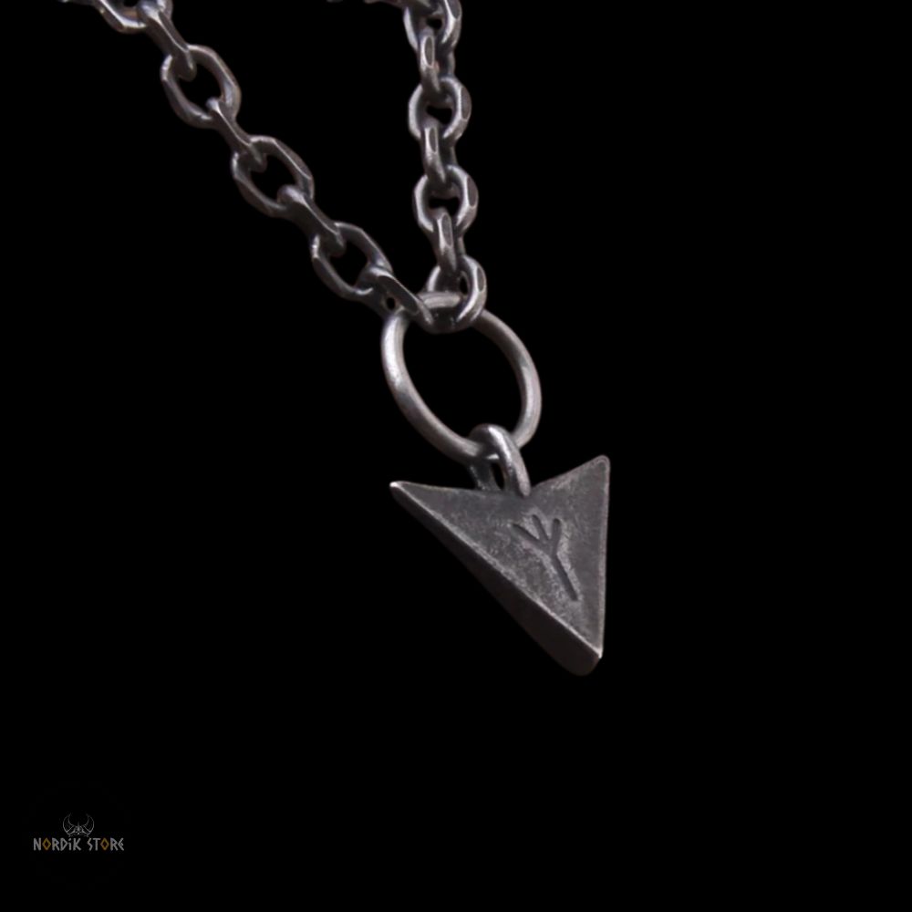 pendentif viking Flèche rune Algiz, cadeau homme