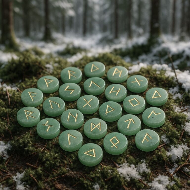 runes vikings Runda Aventurine, cadeau
