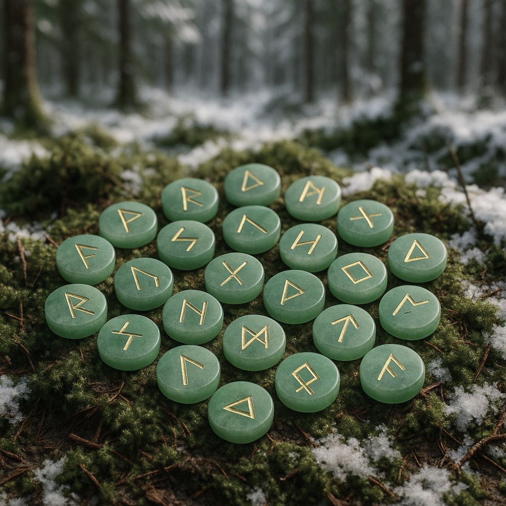 runes vikings Runda Aventurine, cadeau