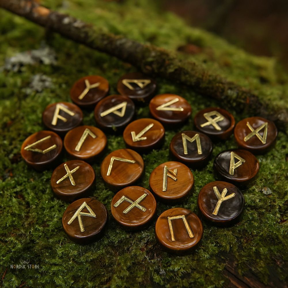 runes viking Runda Œil de Tigre, cadeau
