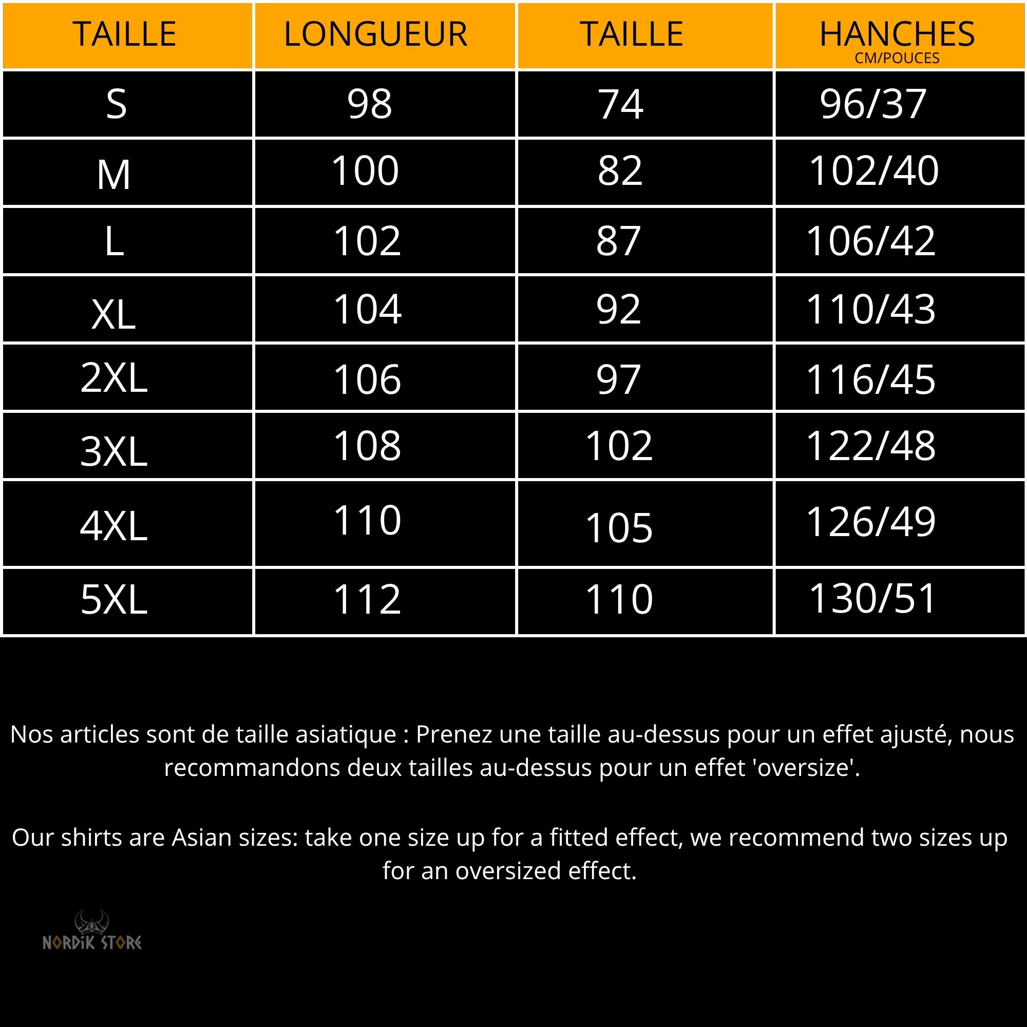 Taille pantalon homme