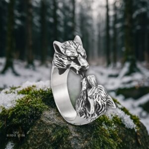 anneau viking les Loups, cadeau