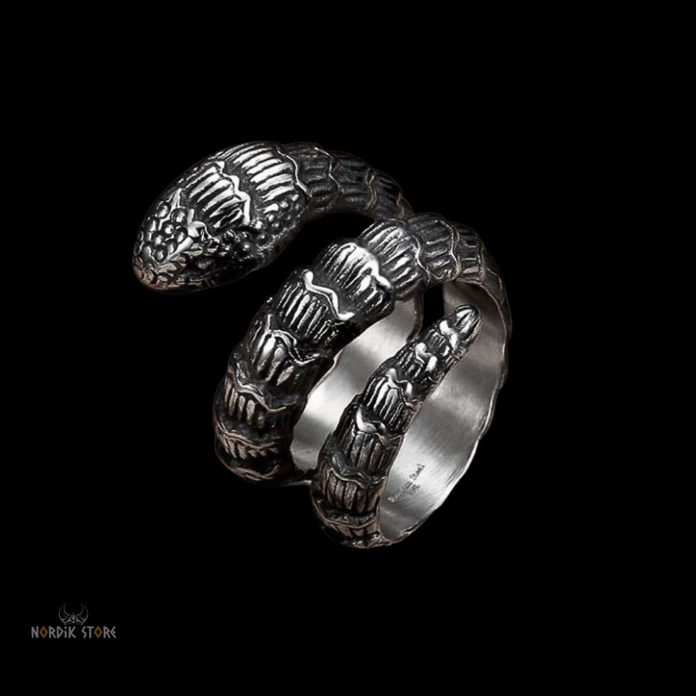bague viking Jörmungandr, cadeau homme et ados