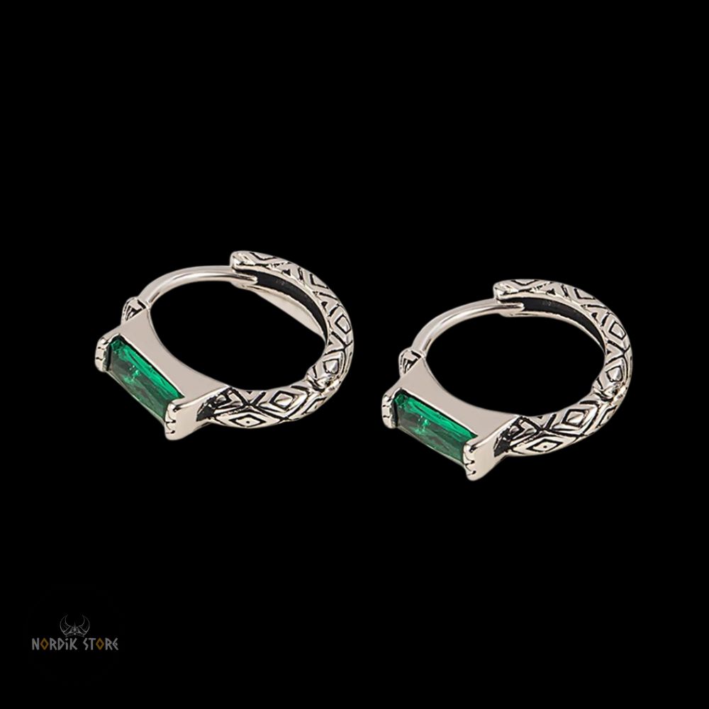 boucles d’oreilles Lignée des Reines Vikings plaqué argent, cadeau femme et ados