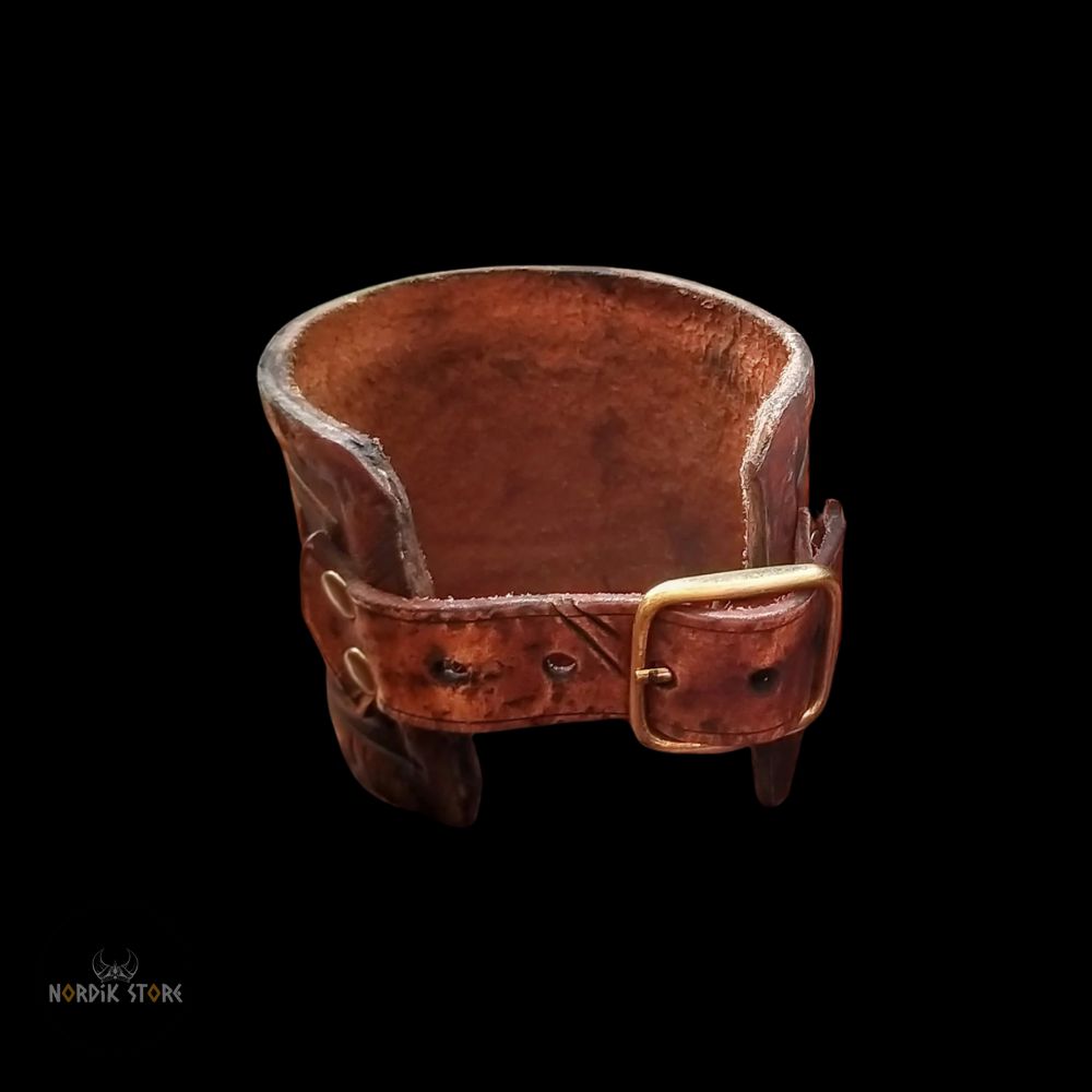 bracelet cuir noeud celtique ajustable, cadeau homme