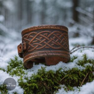 bracelet cuir noeud celtique, cadeau