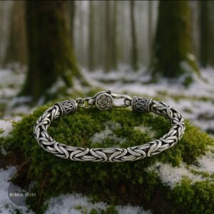 bracelet viking Tresse d’Argent, cadeau