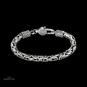 bracelet viking Tresse d’Argent, cadeau homme
