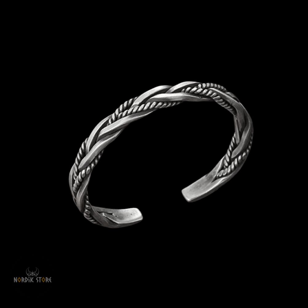 bracelet viking Vent du Nord en acier, cadeau homme
