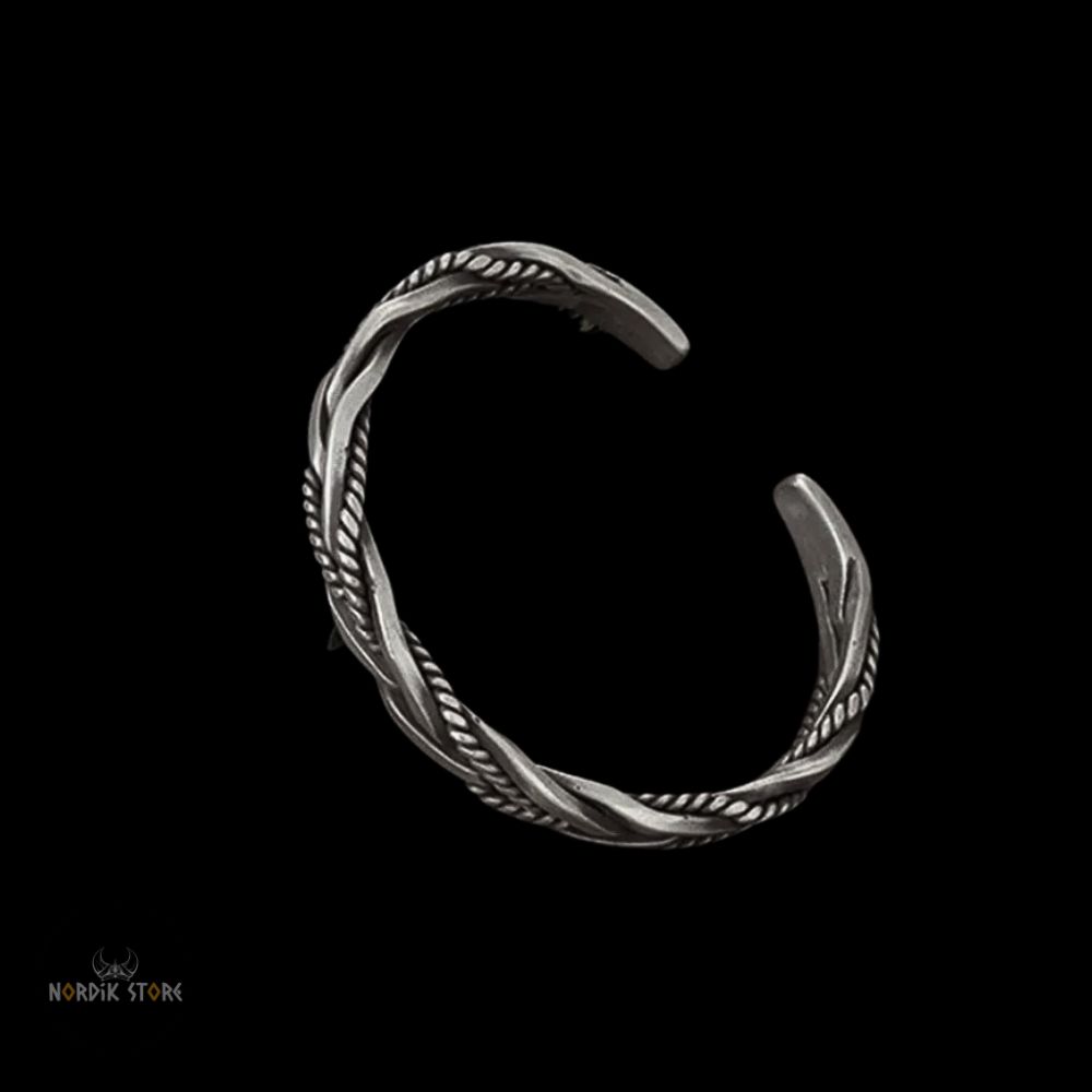 bracelet viking Vent du Nord en acier, cadeau