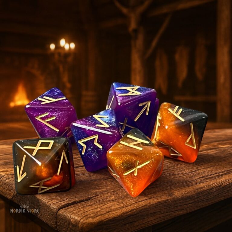 Dés runes vikings divinatoires, cadeaux de divination