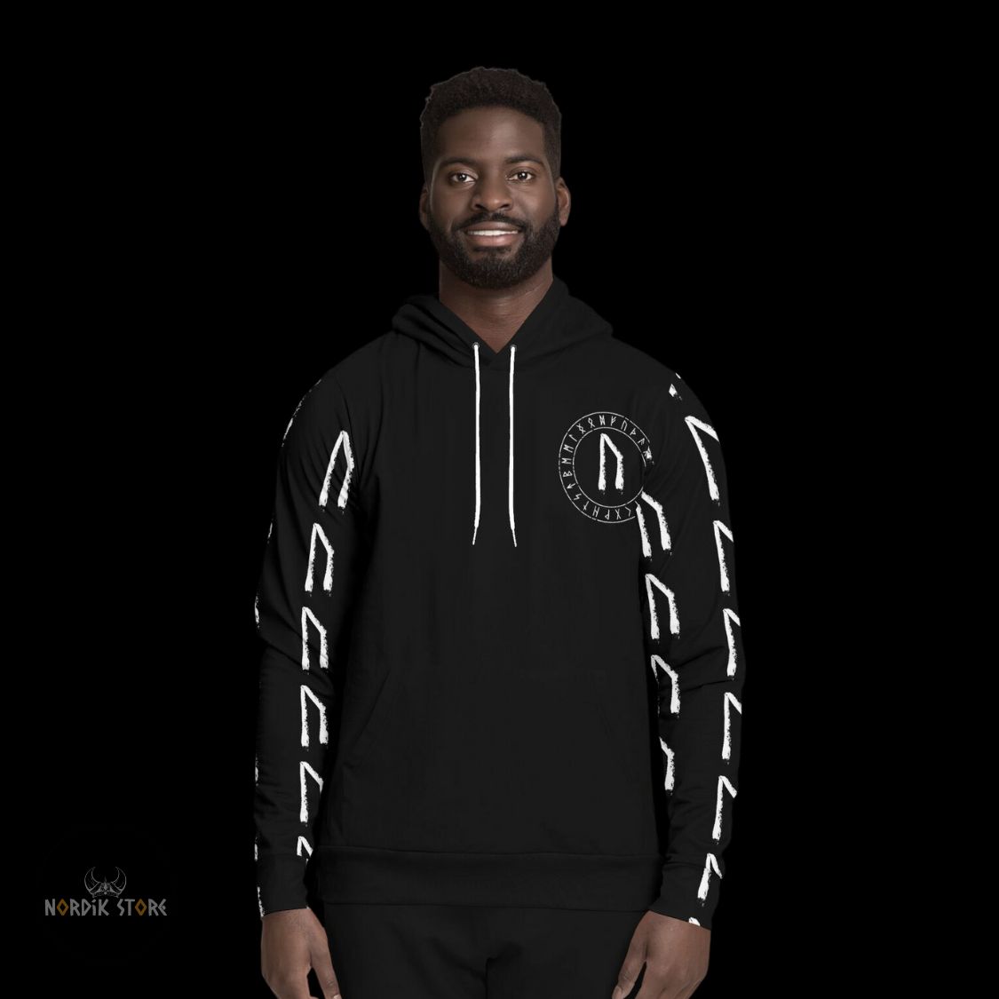 Hoodie viking Rune de Vitalité, cadeau homme et ados