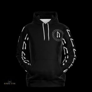 Hoodie viking Rune de Vitalité Uruz, cadeau homme