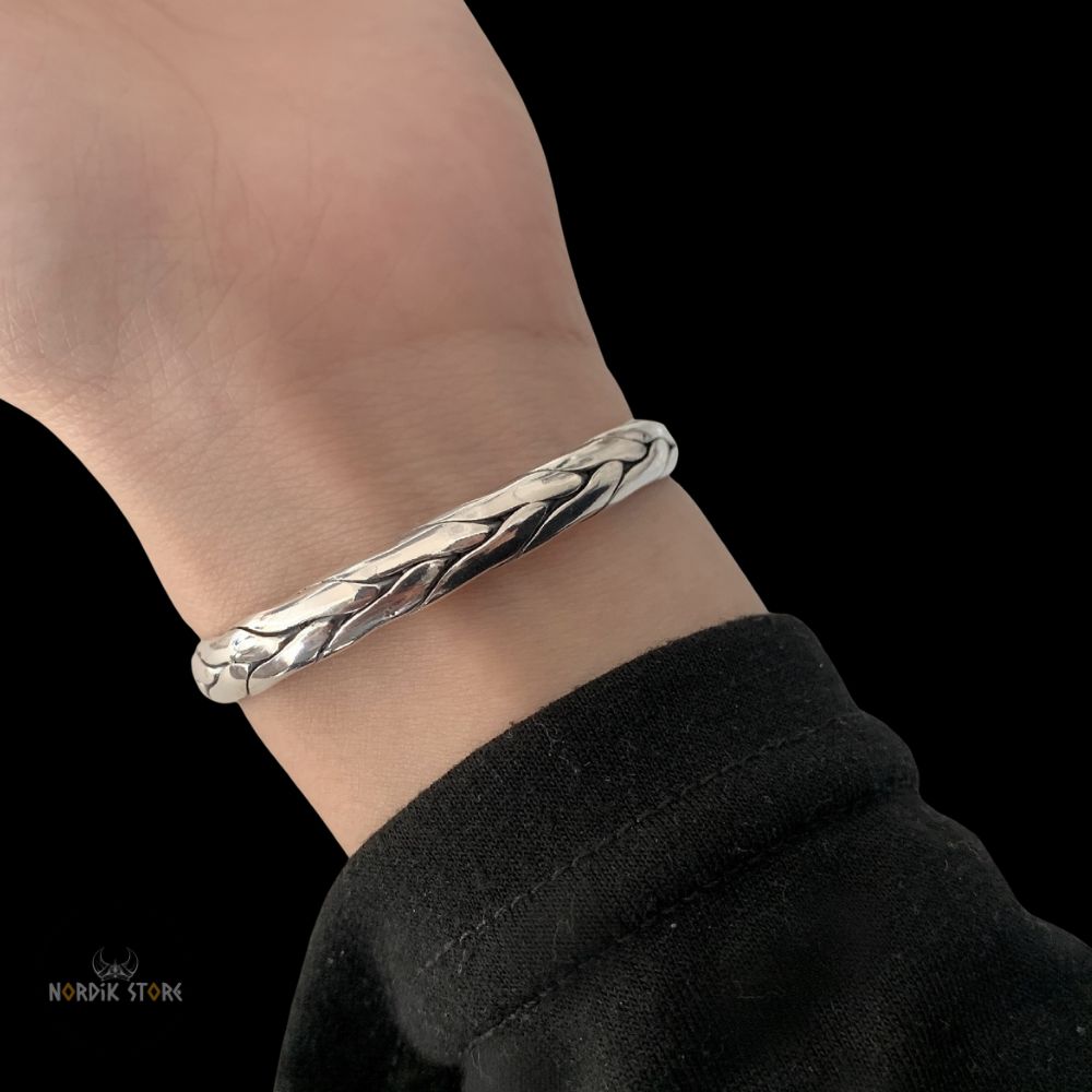 Jonc viking Éclat d’Asgard, cadeau homme et femme