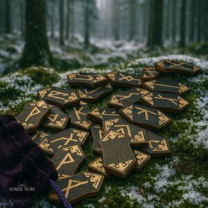 Runes viking en bois, cadeau