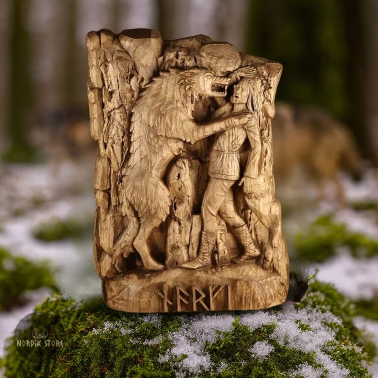 statue viking Narfi, cadeau