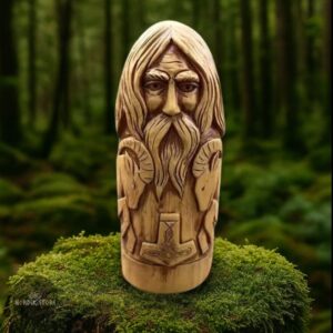 statue viking Thor et ses boucs, cadeau homme