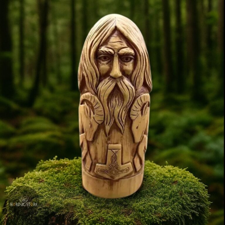 statue viking Thor et ses boucs, cadeau homme