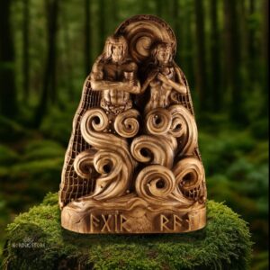 Statues vikings des dieux Aegir et Ran, cadeau