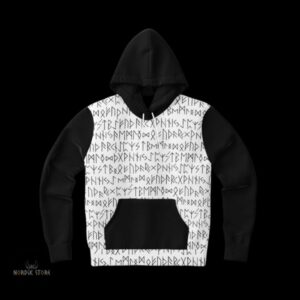 sweat à capuches Runic Spirit runes viking, cadeau homme et femme