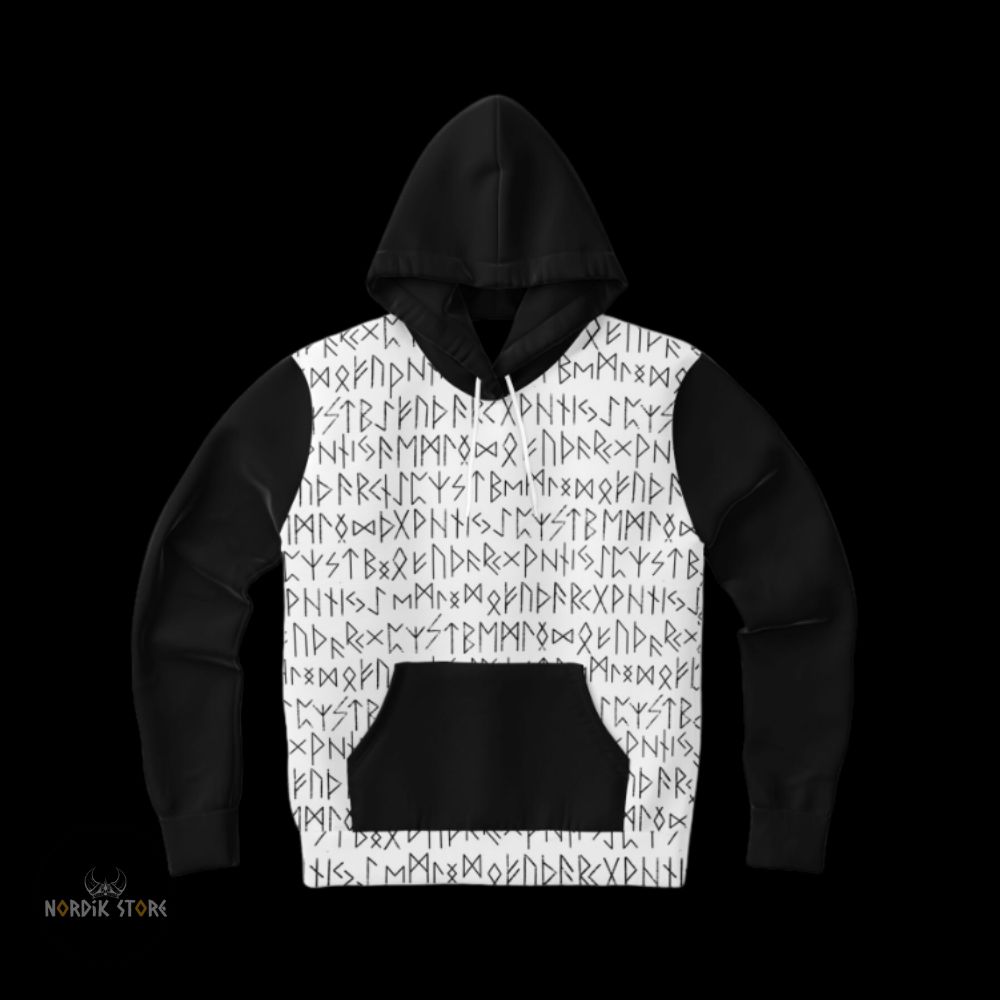 sweat à capuches Runic Spirit runes viking, cadeau homme et femme