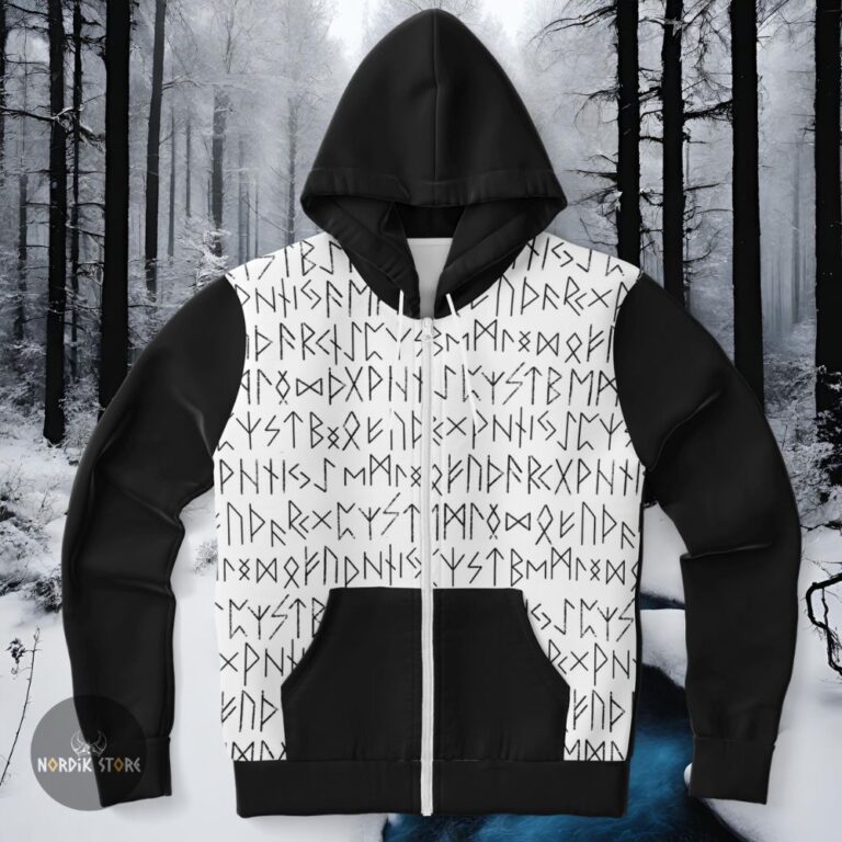 sweat à capuches zippé Spirit Runes, cadeau