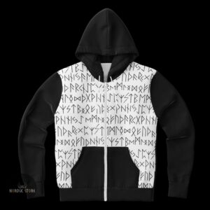 sweat à capuches zippé Spirit Runes, cadeau homme et femme