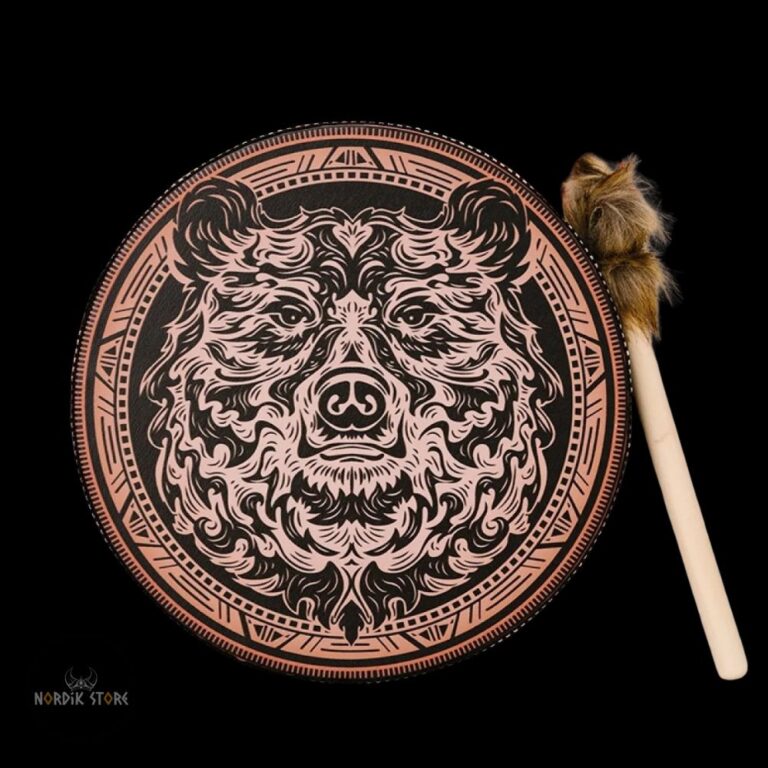 tambour chamanique viking Ours, cadeau