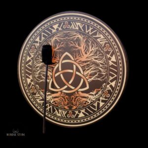 tambour chamanique viking Triquetra, cadeau