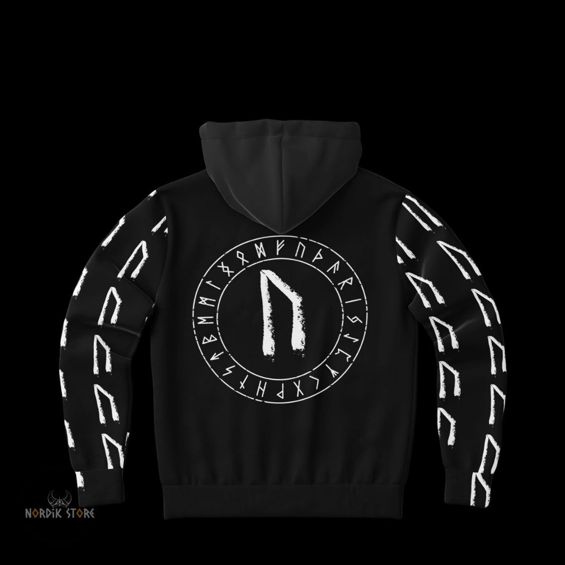 Verso du hoodie viking Rune de Vitalité, cadeau