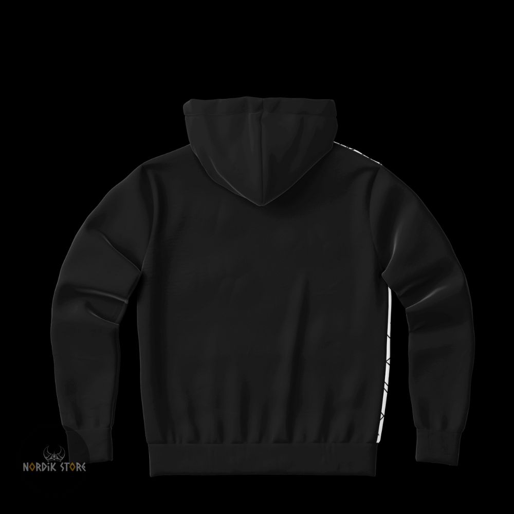 Verso du sweat à capuches zippé Spirit Runes, cadeau