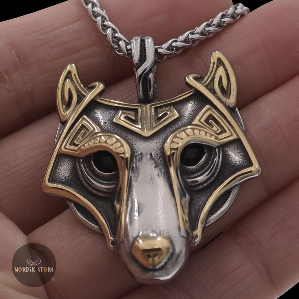 amulette loup royal Âme du Nord, cadeau homme