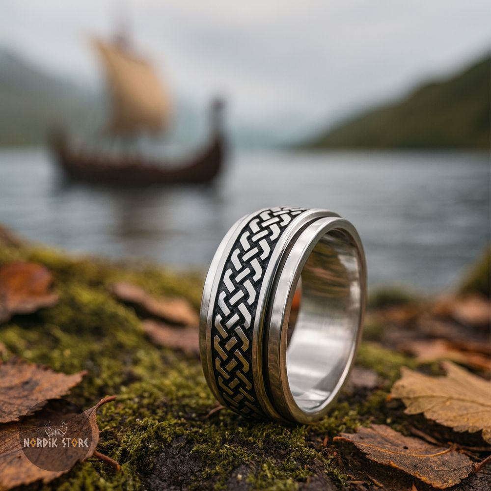 bague viking Entrelacs Sacrés, cadeau homme et femme