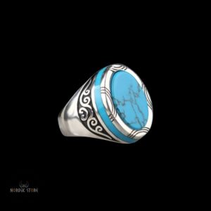 bague viking Harald à la Dent Bleue, cadeau homme et ados