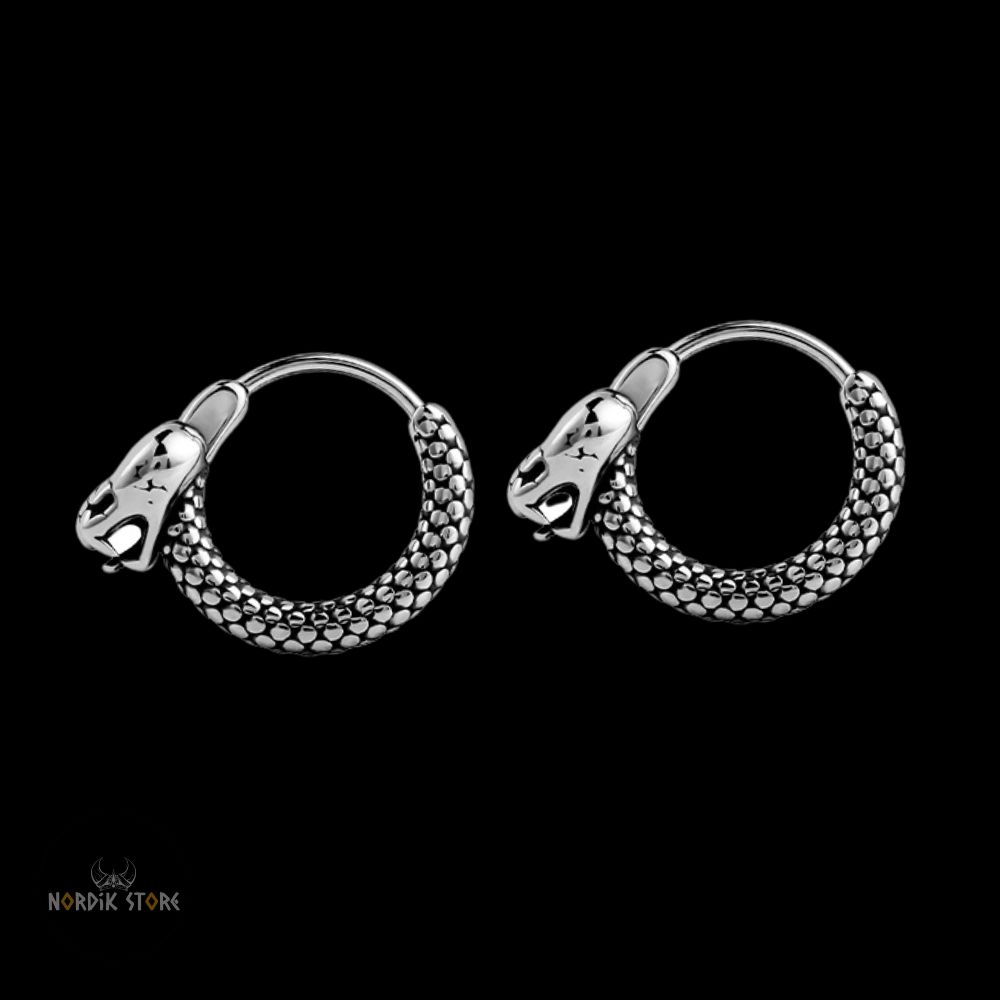 boucles d’oreilles viking crocs de Midgard, cadeau femme