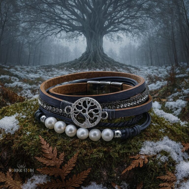 bracelet arbre de vie perle des Fjords, cadeau