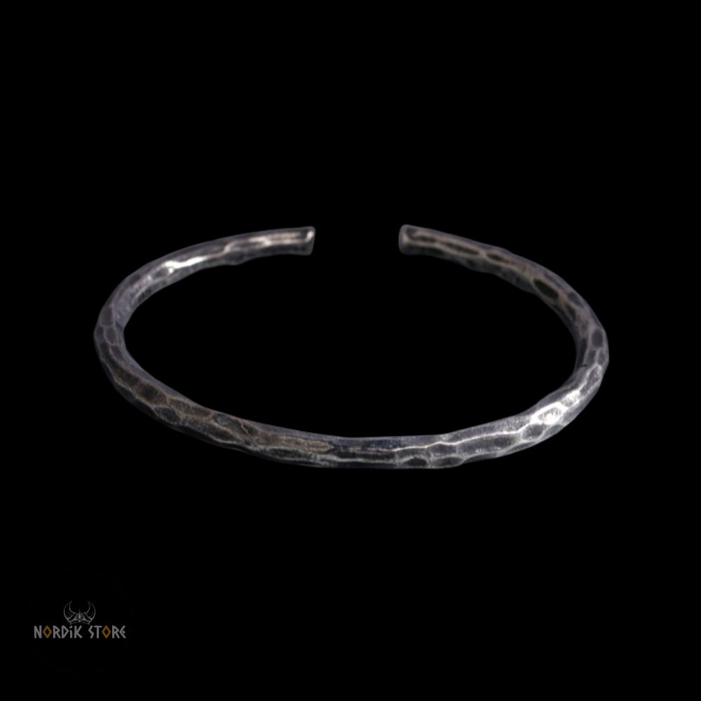 bracelet jonc viking Foudre de la Forge, cadeau