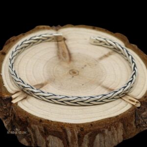 bracelet viking brisure des ancêtres en argent 4 mm, cadeau