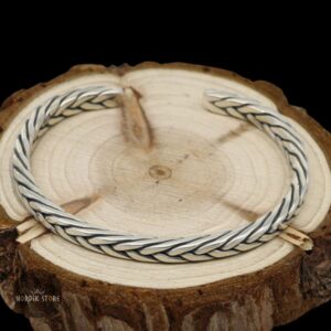 bracelet viking brisure des ancêtres en argent 5 mm, cadeau